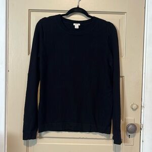 J.Crew black fitted lightweight sweater size medium